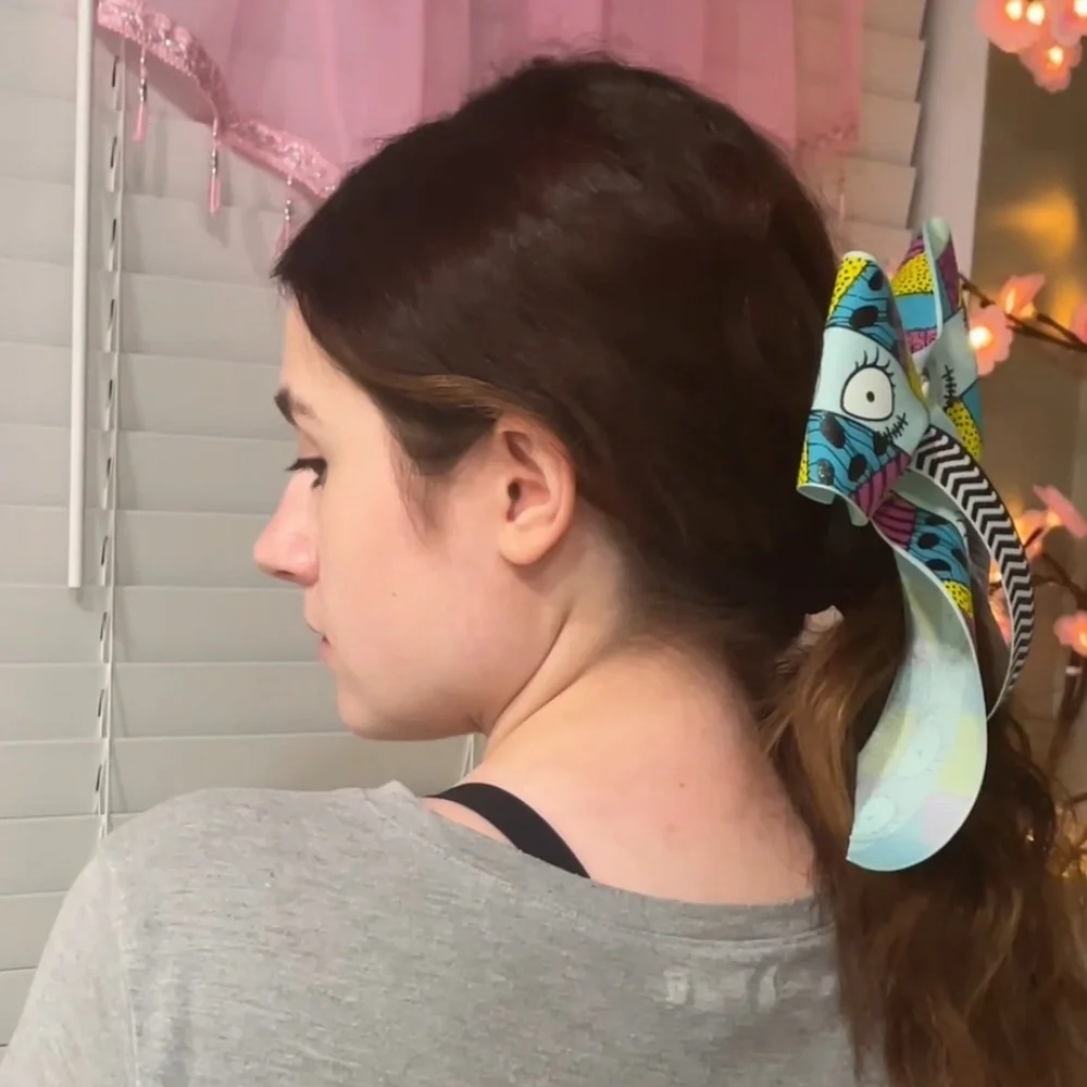 Sally Tim Burton Hair Large Bow - Picture 4 of 5